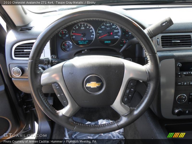 Taupe Gray Metallic / Ebony 2010 Chevrolet Avalanche Z71 4x4