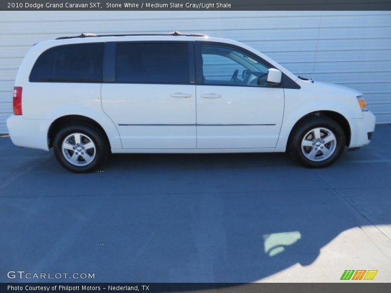 Stone White / Medium Slate Gray/Light Shale 2010 Dodge Grand Caravan SXT