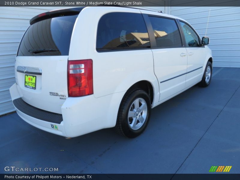 Stone White / Medium Slate Gray/Light Shale 2010 Dodge Grand Caravan SXT