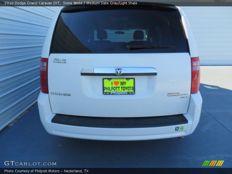 Stone White / Medium Slate Gray/Light Shale 2010 Dodge Grand Caravan SXT