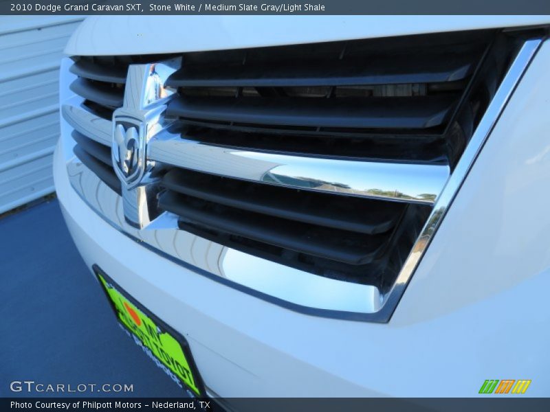 Stone White / Medium Slate Gray/Light Shale 2010 Dodge Grand Caravan SXT