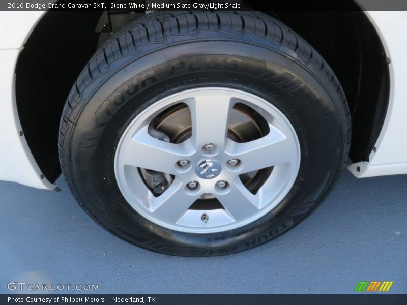 Stone White / Medium Slate Gray/Light Shale 2010 Dodge Grand Caravan SXT
