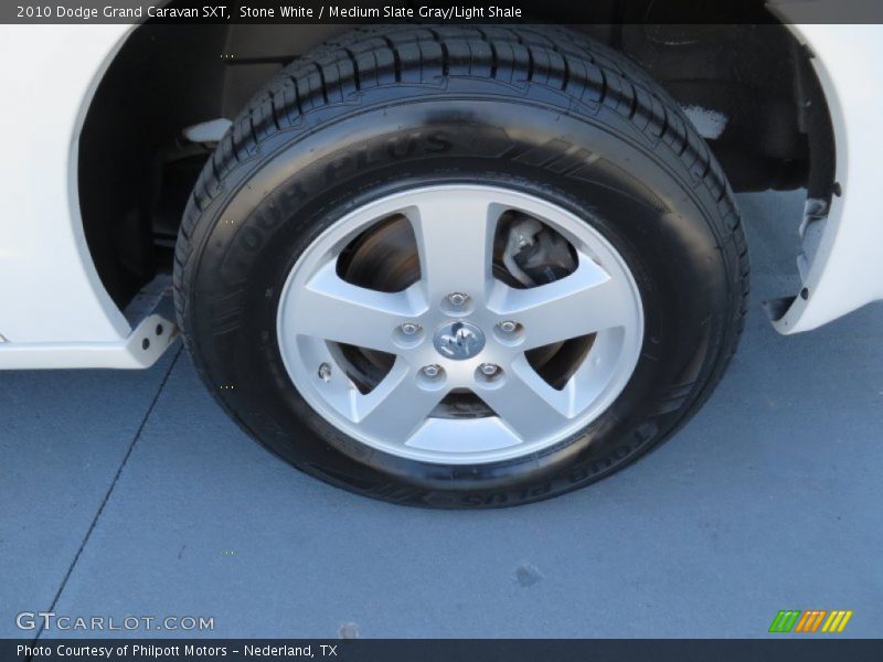 Stone White / Medium Slate Gray/Light Shale 2010 Dodge Grand Caravan SXT