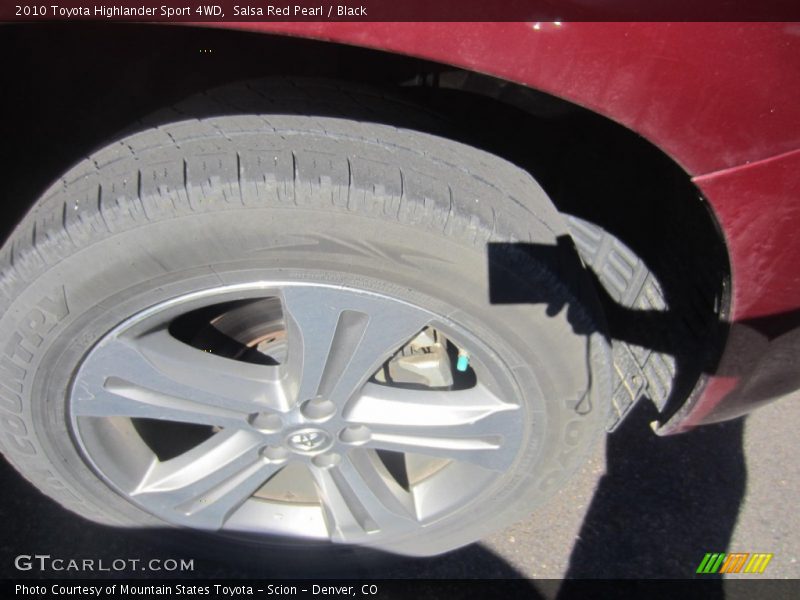 Salsa Red Pearl / Black 2010 Toyota Highlander Sport 4WD