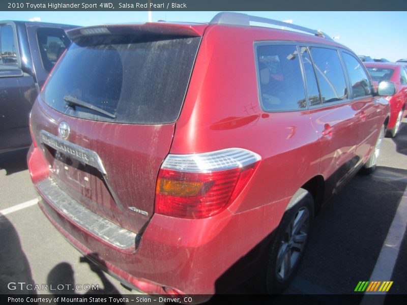 Salsa Red Pearl / Black 2010 Toyota Highlander Sport 4WD