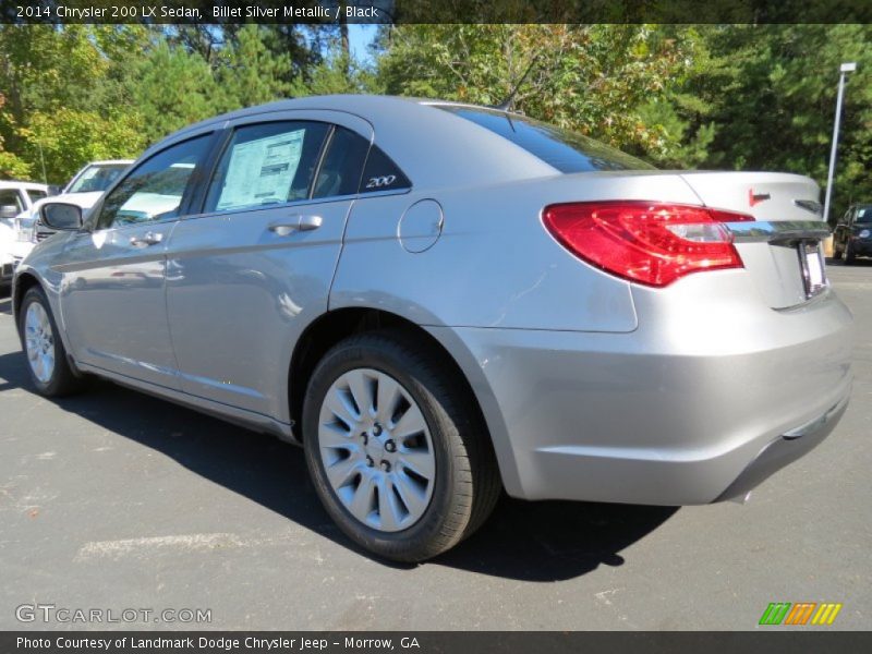 Billet Silver Metallic / Black 2014 Chrysler 200 LX Sedan