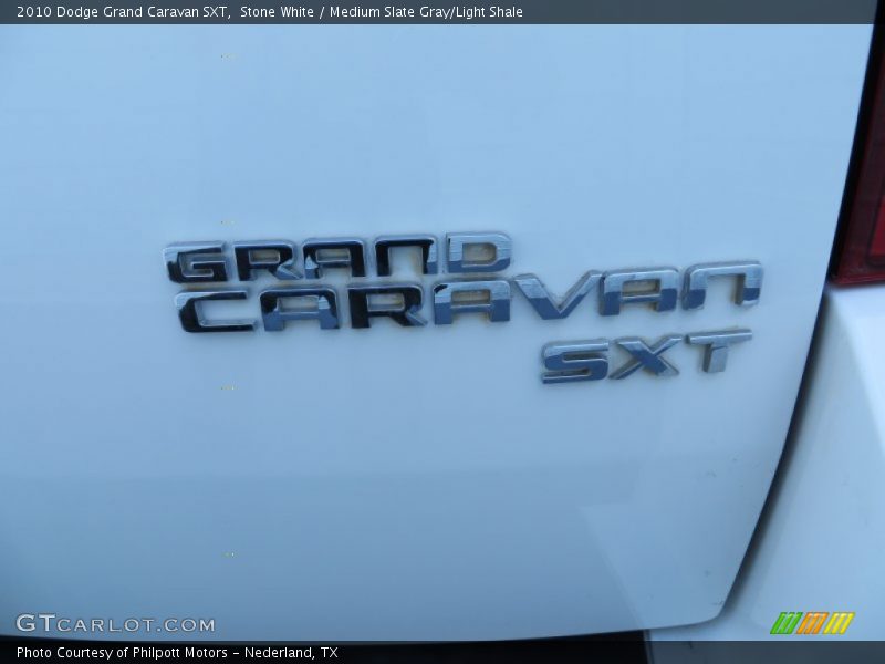 Stone White / Medium Slate Gray/Light Shale 2010 Dodge Grand Caravan SXT