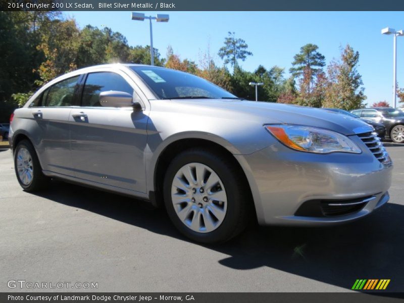 Billet Silver Metallic / Black 2014 Chrysler 200 LX Sedan