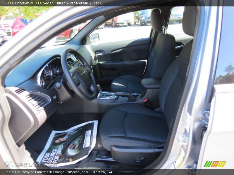 Billet Silver Metallic / Black 2014 Chrysler 200 LX Sedan