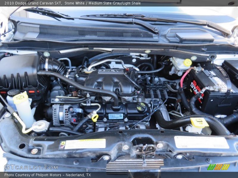 Stone White / Medium Slate Gray/Light Shale 2010 Dodge Grand Caravan SXT