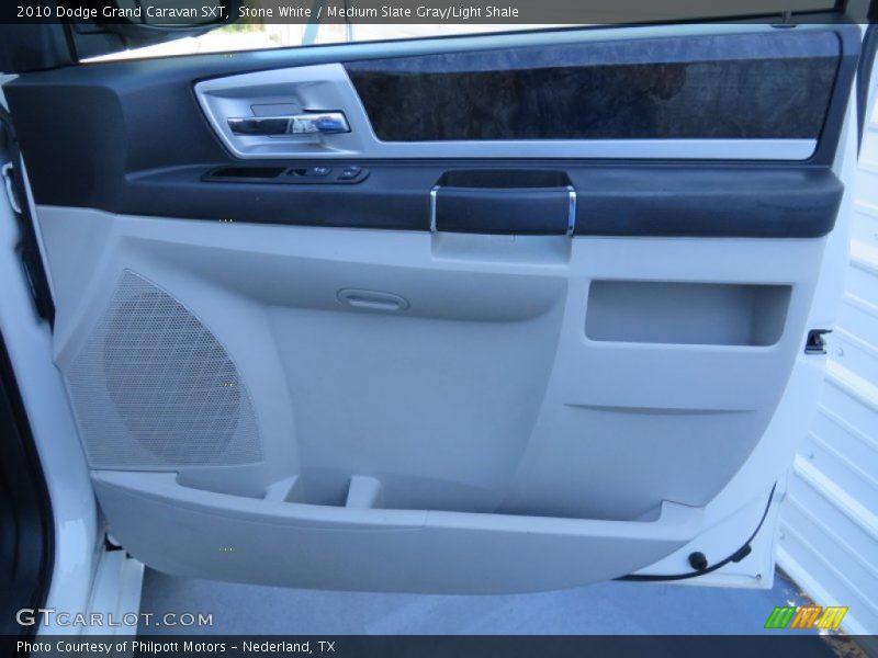 Stone White / Medium Slate Gray/Light Shale 2010 Dodge Grand Caravan SXT