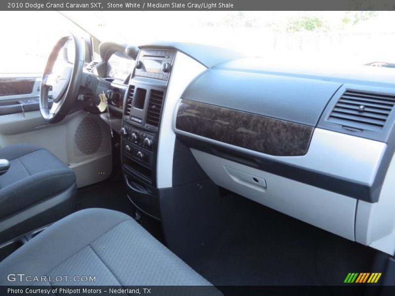 Stone White / Medium Slate Gray/Light Shale 2010 Dodge Grand Caravan SXT