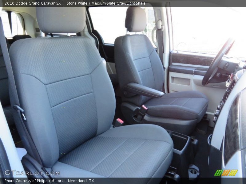Stone White / Medium Slate Gray/Light Shale 2010 Dodge Grand Caravan SXT