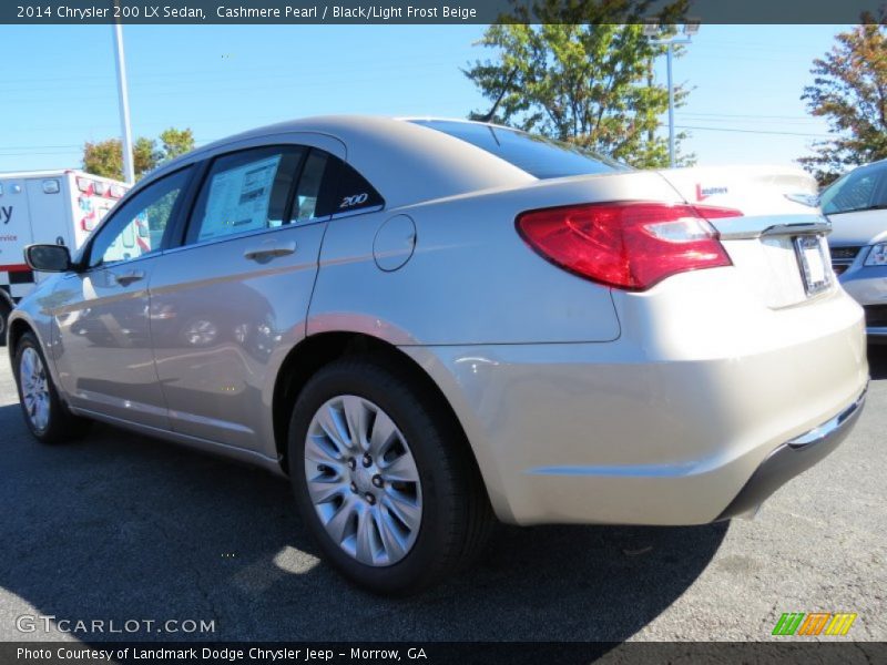 Cashmere Pearl / Black/Light Frost Beige 2014 Chrysler 200 LX Sedan