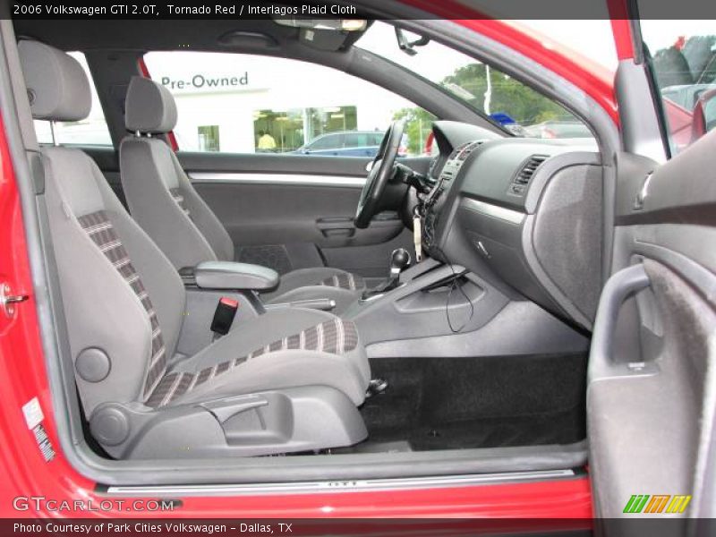 Tornado Red / Interlagos Plaid Cloth 2006 Volkswagen GTI 2.0T