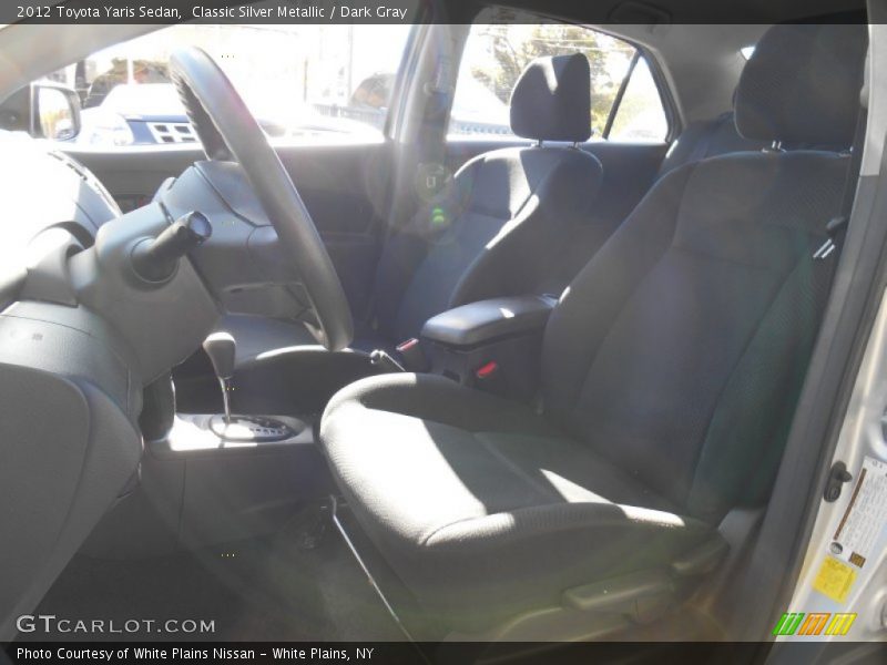 Classic Silver Metallic / Dark Gray 2012 Toyota Yaris Sedan