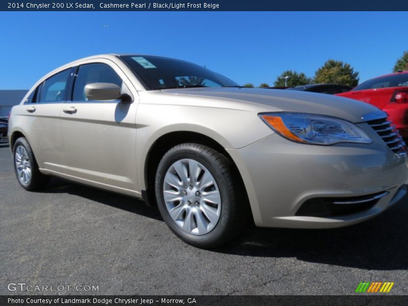 Cashmere Pearl / Black/Light Frost Beige 2014 Chrysler 200 LX Sedan
