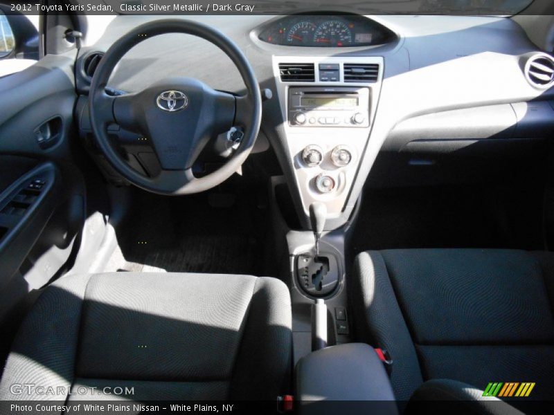 Classic Silver Metallic / Dark Gray 2012 Toyota Yaris Sedan