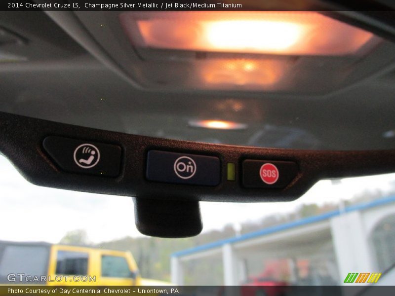 Champagne Silver Metallic / Jet Black/Medium Titanium 2014 Chevrolet Cruze LS