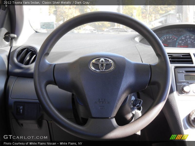 Classic Silver Metallic / Dark Gray 2012 Toyota Yaris Sedan