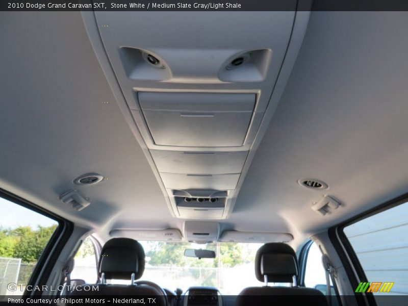 Stone White / Medium Slate Gray/Light Shale 2010 Dodge Grand Caravan SXT