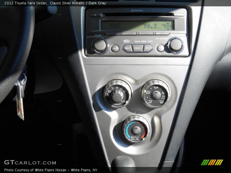 Classic Silver Metallic / Dark Gray 2012 Toyota Yaris Sedan