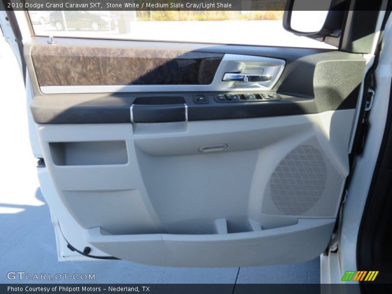Stone White / Medium Slate Gray/Light Shale 2010 Dodge Grand Caravan SXT