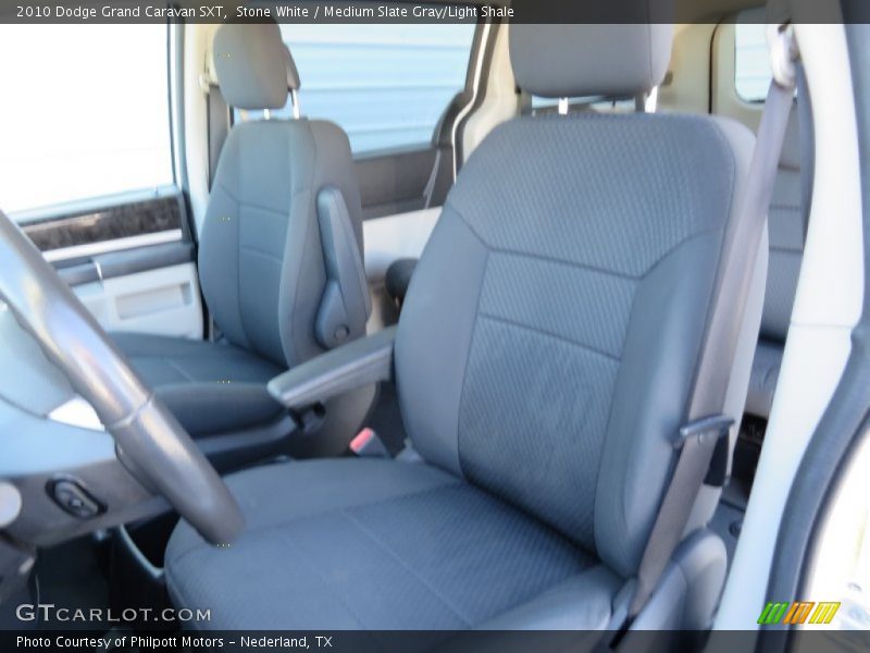 Stone White / Medium Slate Gray/Light Shale 2010 Dodge Grand Caravan SXT