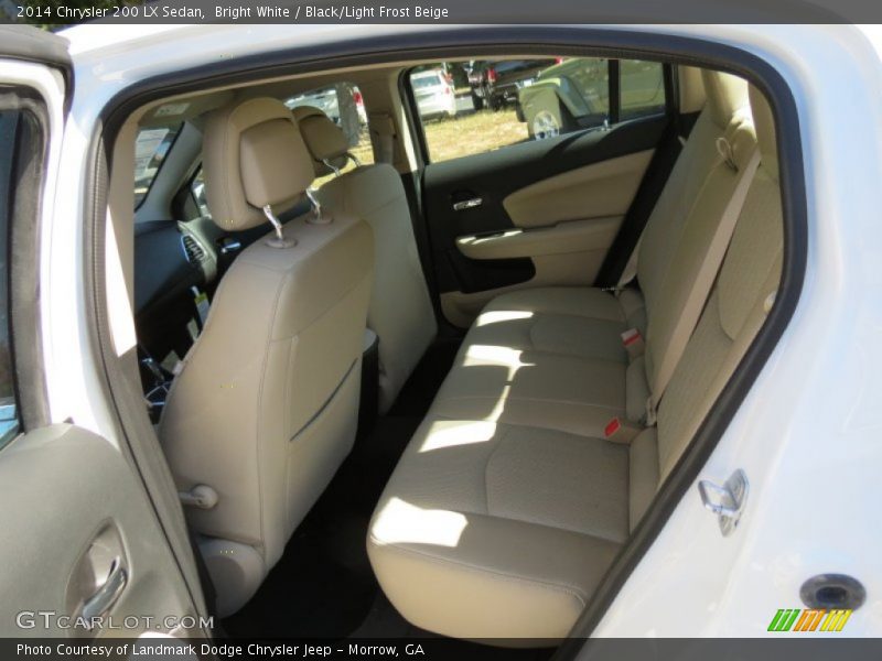 Bright White / Black/Light Frost Beige 2014 Chrysler 200 LX Sedan