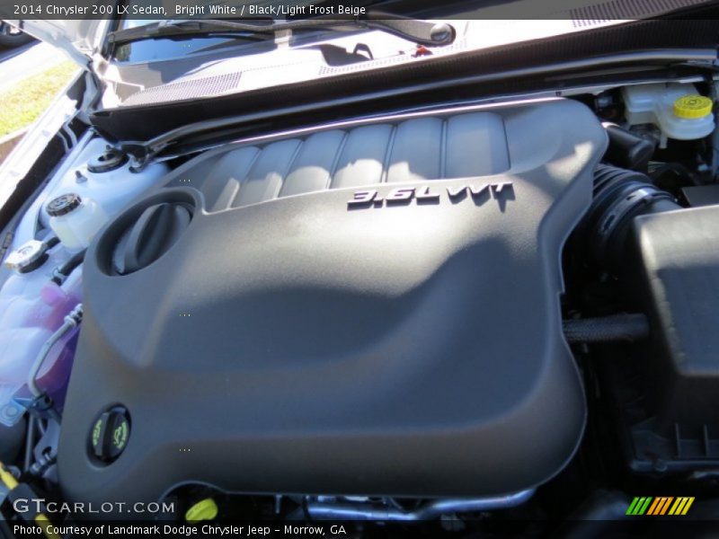 Bright White / Black/Light Frost Beige 2014 Chrysler 200 LX Sedan