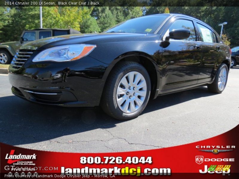 Black Clear Coat / Black 2014 Chrysler 200 LX Sedan