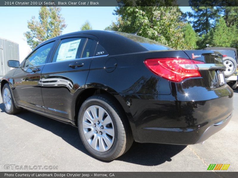 Black Clear Coat / Black 2014 Chrysler 200 LX Sedan