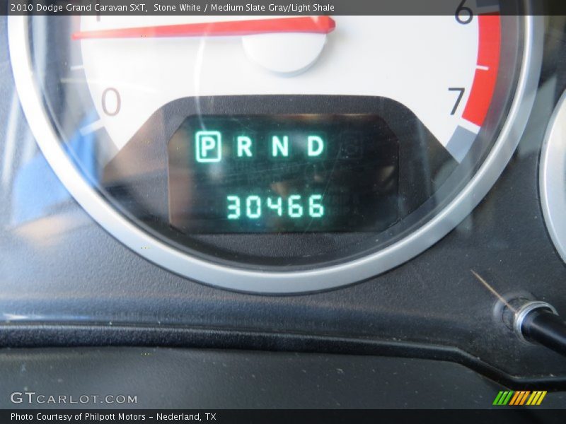 Stone White / Medium Slate Gray/Light Shale 2010 Dodge Grand Caravan SXT