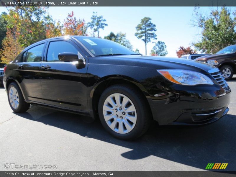 Black Clear Coat / Black 2014 Chrysler 200 LX Sedan