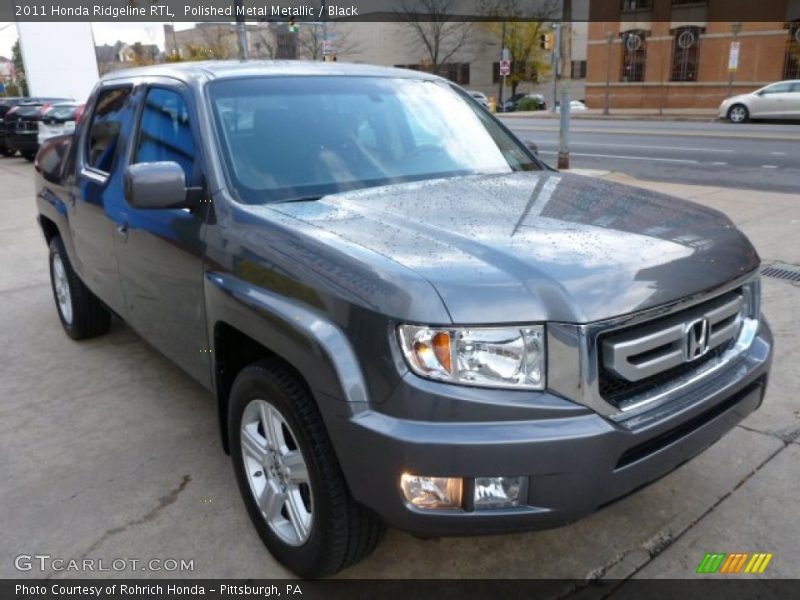 Polished Metal Metallic / Black 2011 Honda Ridgeline RTL