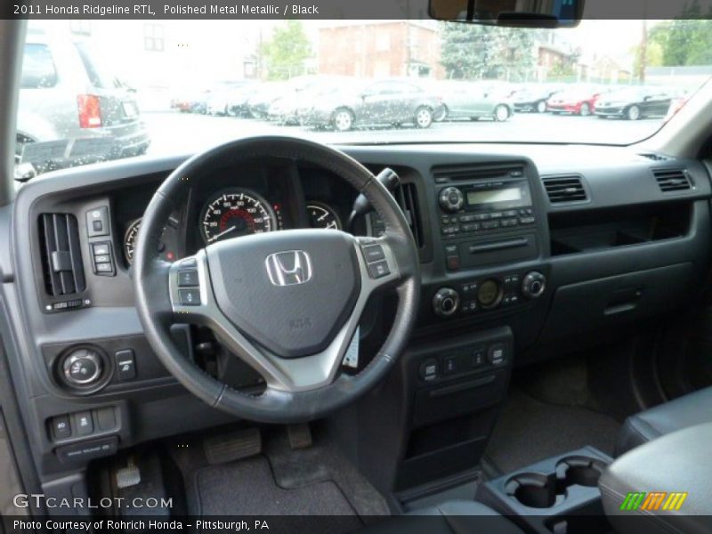 Polished Metal Metallic / Black 2011 Honda Ridgeline RTL