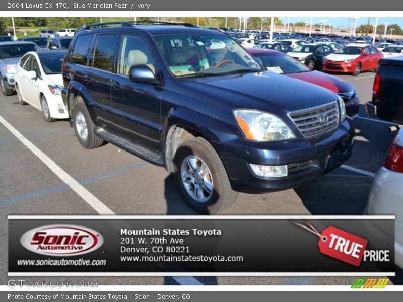 Blue Meridian Pearl / Ivory 2004 Lexus GX 470