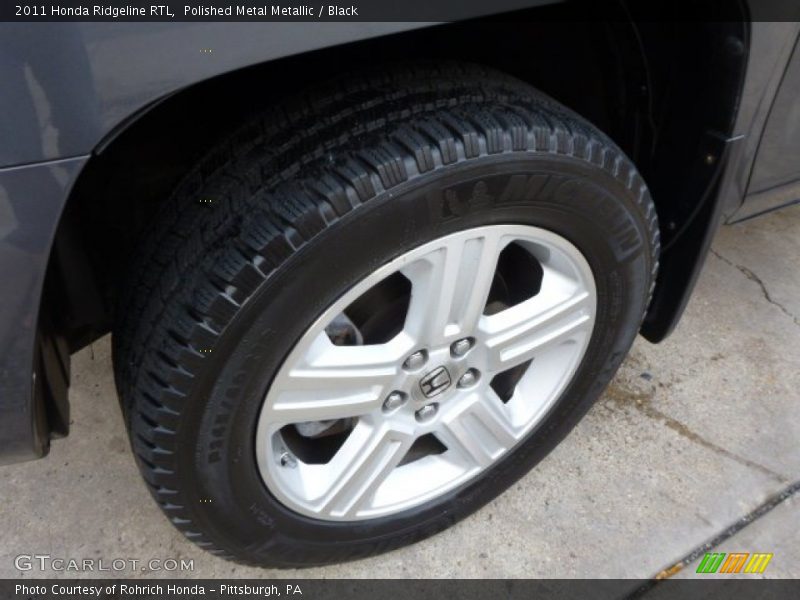 Polished Metal Metallic / Black 2011 Honda Ridgeline RTL