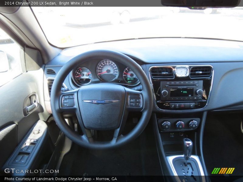 Bright White / Black 2014 Chrysler 200 LX Sedan