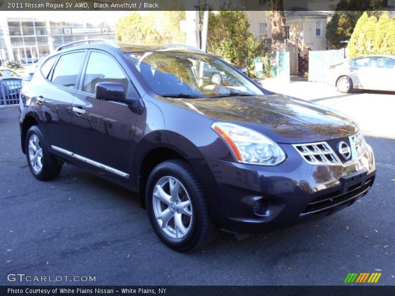 Black Amethyst / Black 2011 Nissan Rogue SV AWD