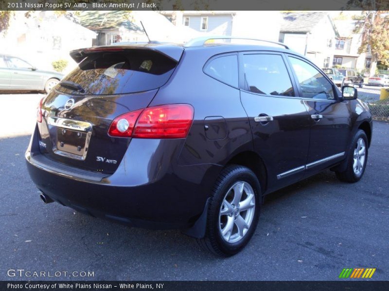 Black Amethyst / Black 2011 Nissan Rogue SV AWD