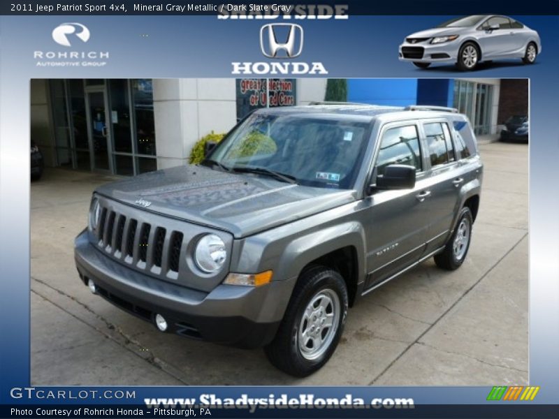 Mineral Gray Metallic / Dark Slate Gray 2011 Jeep Patriot Sport 4x4