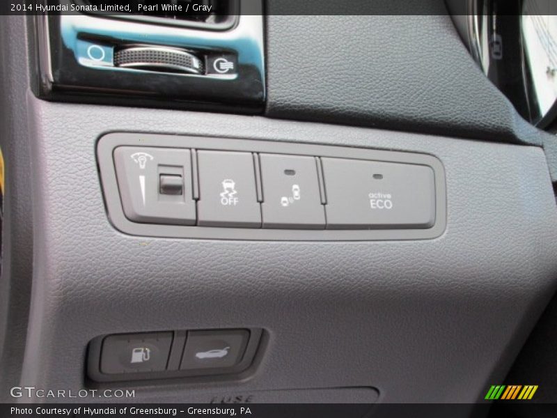 Pearl White / Gray 2014 Hyundai Sonata Limited