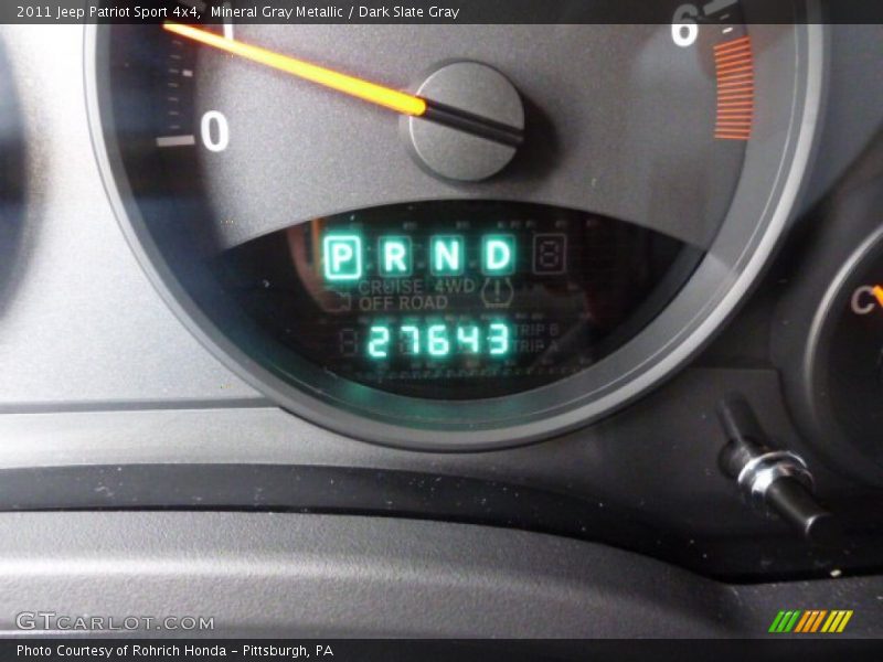 Mineral Gray Metallic / Dark Slate Gray 2011 Jeep Patriot Sport 4x4