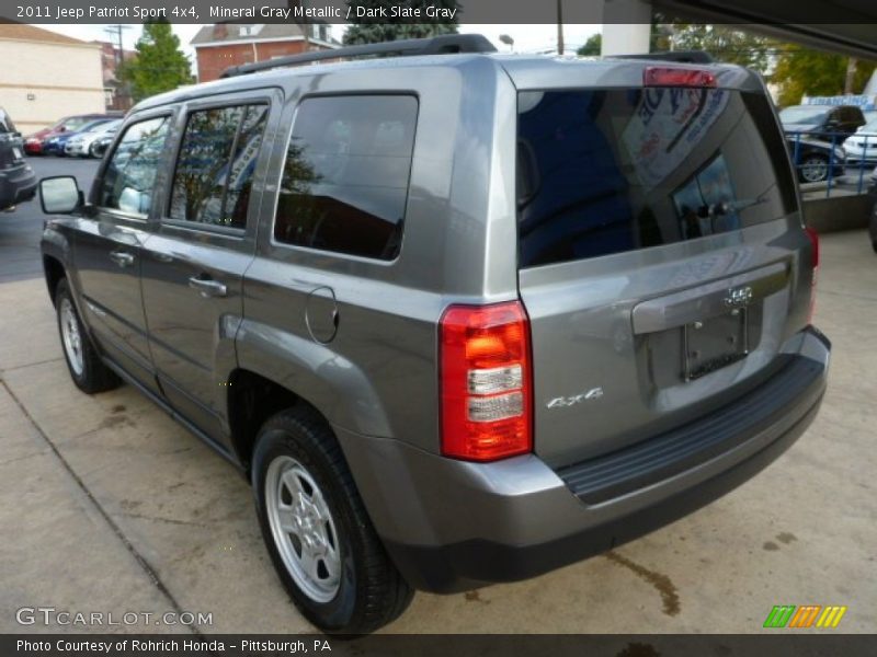 Mineral Gray Metallic / Dark Slate Gray 2011 Jeep Patriot Sport 4x4