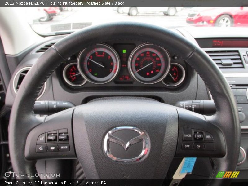 Polished Slate / Black 2013 Mazda MAZDA6 i Touring Plus Sedan