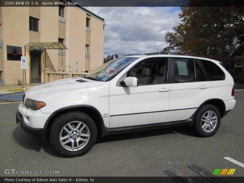 Alpine White / Beige 2006 BMW X5 3.0i