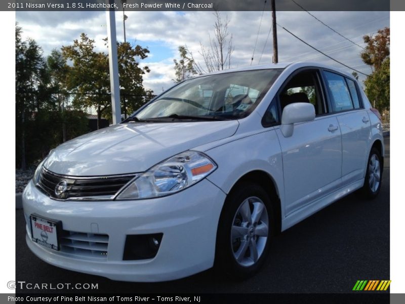 Fresh Powder White / Charcoal 2011 Nissan Versa 1.8 SL Hatchback