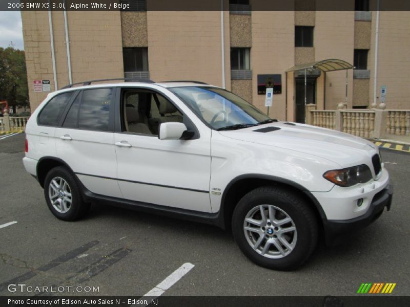 Alpine White / Beige 2006 BMW X5 3.0i
