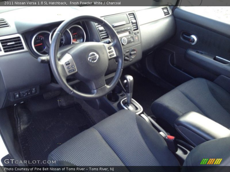 Fresh Powder White / Charcoal 2011 Nissan Versa 1.8 SL Hatchback